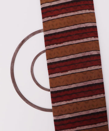 mustard maroon black abstract print cotton fabric